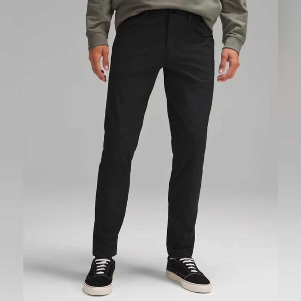 Lululemon ABC Slim-Fit 5 Pocket Pant 30L Warpstreme in Black Size 34